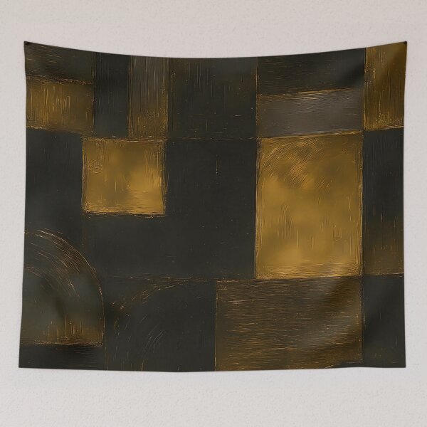 Item preview, Black and Gold Metallic Texture – Modern Abstract Pattern designed and sold by mhose3.