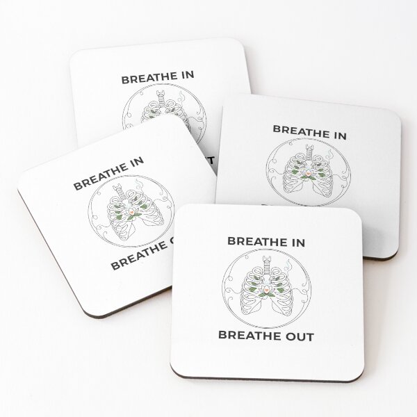 Item preview, Breathe In Breathe Out Tee - Meditation & Simple Line Art designed and sold by MINIMA.LIGN.