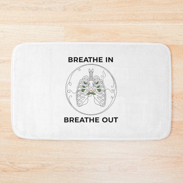Item preview, Breathe In Breathe Out Tee - Meditation & Simple Line Art designed and sold by MINIMA.LIGN.