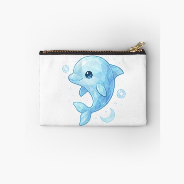 Item preview, Ice Dolphin Spirit | Crystal Dolphin Sticker & Pastel Ocean Guardian Art designed and sold by HerDreamCodes.