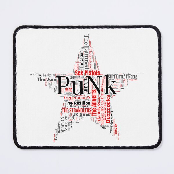 Item preview, UK Punk Star – Classic British Punk Bands Word Art Design designed and sold by 133DandC.