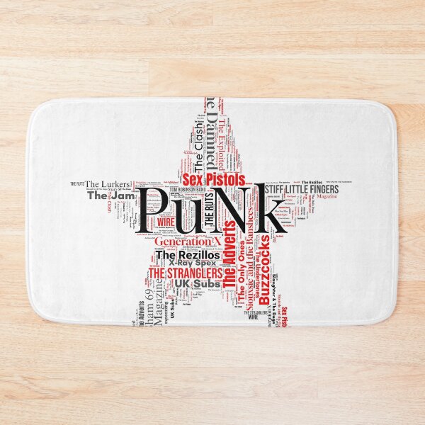 Item preview, UK Punk Star – Classic British Punk Bands Word Art Design designed and sold by 133DandC.