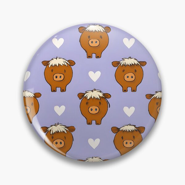 Item preview, Highland cow pastel purple designed and sold by Highlandlass365.
