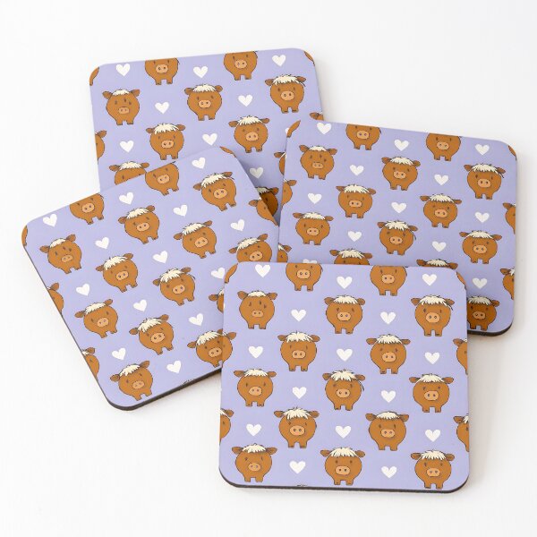 Item preview, Highland cow pastel purple designed and sold by Highlandlass365.