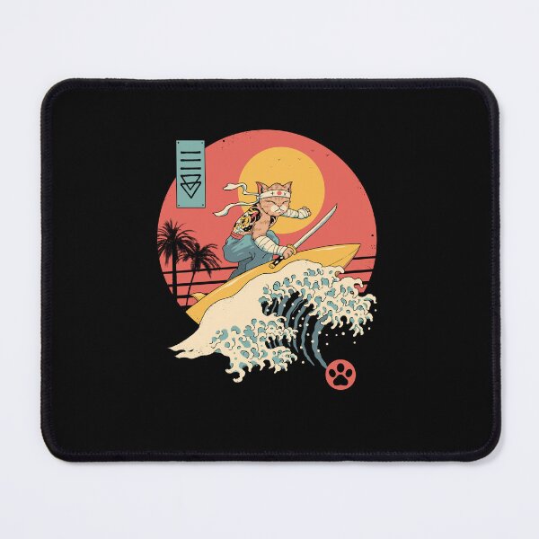 Item preview, Catana Cat Surf Sunset Wave designed and sold by vincenttrinidad.