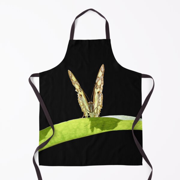 Item preview, Butterfly on a green leaf – wings in a V-shape / Swiss Artwork Photography designed and sold by Raphael Wolf.