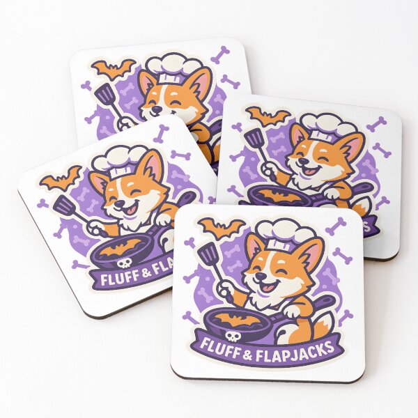 Item preview, Fluff & Flapjacks — Corgi Chef Halloween Pancakes designed and sold by Cheerioza.