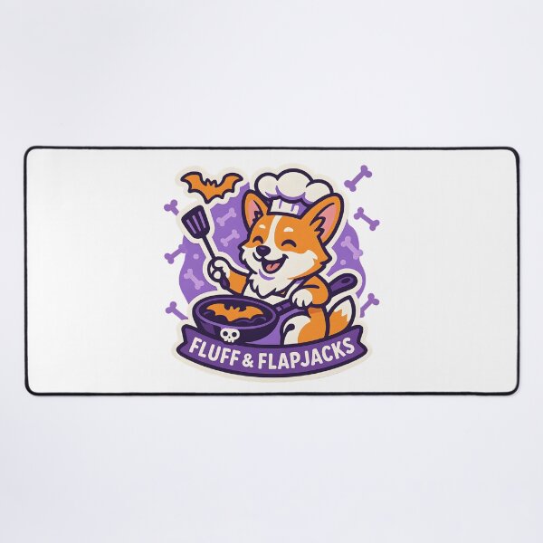 Item preview, Fluff & Flapjacks — Corgi Chef Halloween Pancakes designed and sold by Cheerioza.