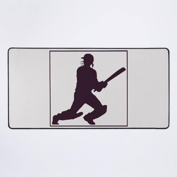 Item preview, Woman Cricket Batter Silhouette Sport Action Hitting Six Boundary designed and sold by Snap2Art.