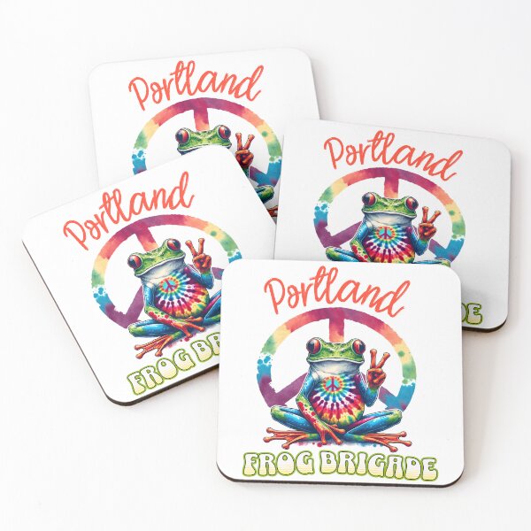 Item preview, Portland Frog Brigade — Peace Frog retro Design designed and sold by CeliaZnx.