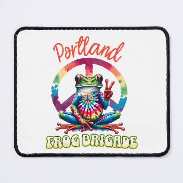 Item preview, Portland Frog Brigade — Peace Frog retro Design designed and sold by CeliaZnx.