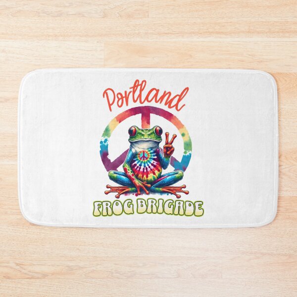 Item preview, Portland Frog Brigade — Peace Frog retro Design designed and sold by CeliaZnx.