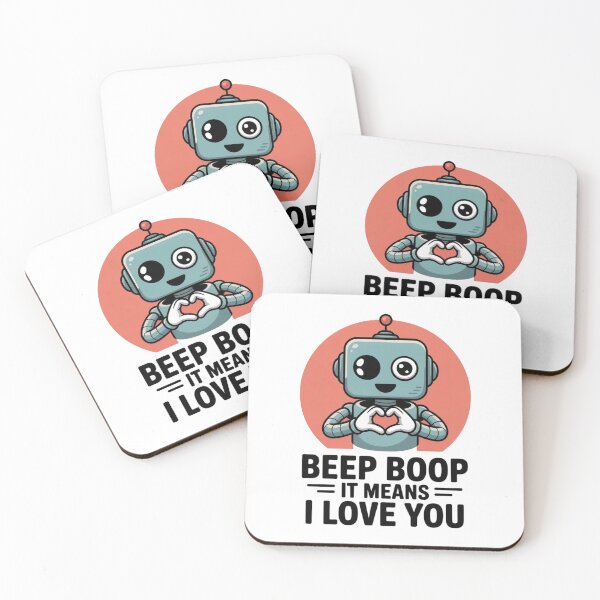 Item preview, Cute Robot Beep Boop - Funny Tech Quote designed and sold by ShirtHatch.