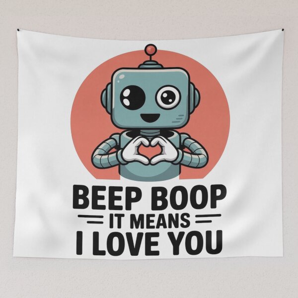 Item preview, Cute Robot Beep Boop - Funny Tech Quote designed and sold by ShirtHatch.