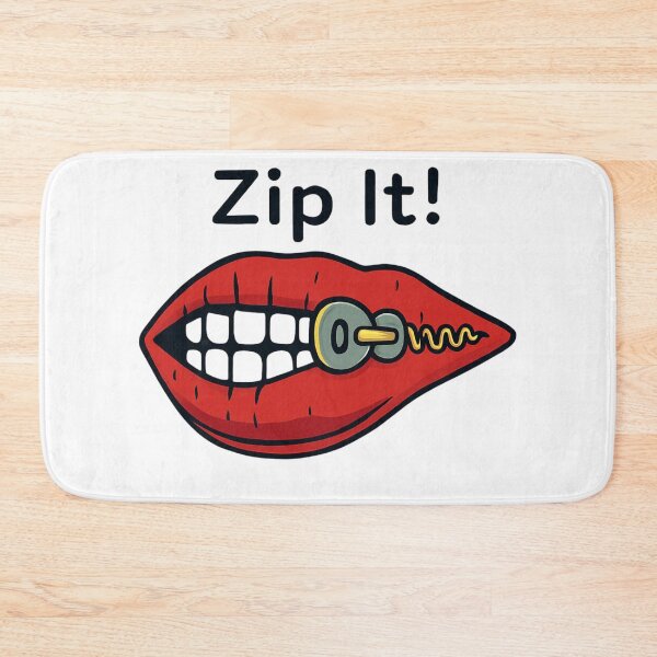 Item preview, Zip It – Bold Zipper Mouth Design designed and sold by BestDetailer.