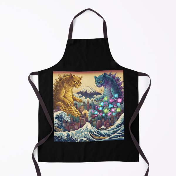 Item preview, CatZilla: Gold vs NFTs Battle designed and sold by KakangMudi.