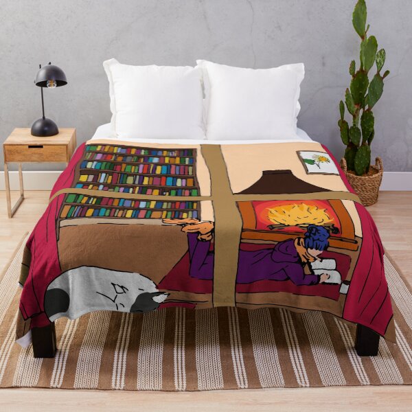 Item preview, A cozy evening by the fireplace designed and sold by VJG ILLUSTRATION.