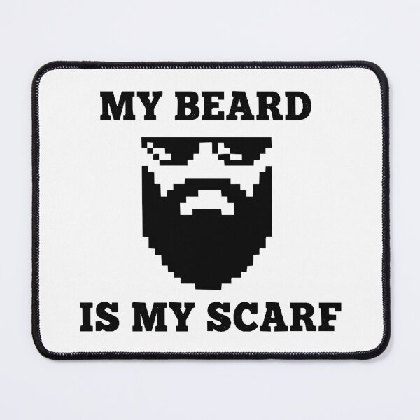 Item preview, Pixel Beard Is My Scarf | 8-Bit Bearded Man with Sunglasses Gift designed and sold by Kubala.