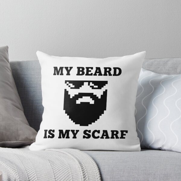 Item preview, Pixel Beard Is My Scarf | 8-Bit Bearded Man with Sunglasses Gift designed and sold by Kubala.