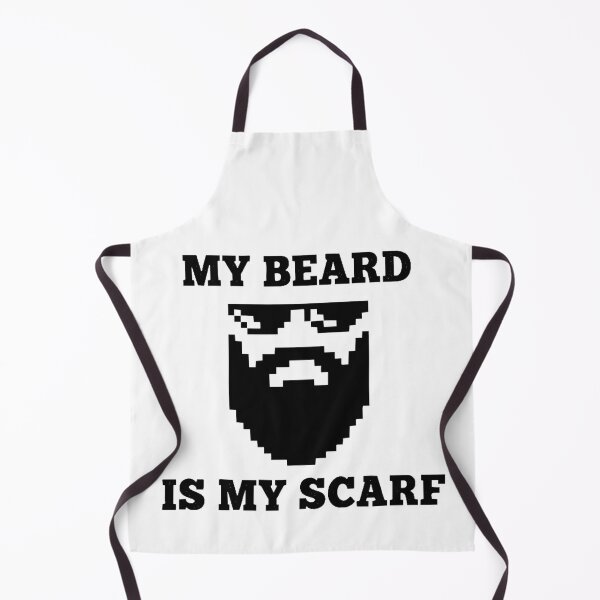 Item preview, Pixel Beard Is My Scarf | 8-Bit Bearded Man with Sunglasses Gift designed and sold by Kubala.