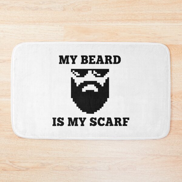 Item preview, Pixel Beard Is My Scarf | 8-Bit Bearded Man with Sunglasses Gift designed and sold by Kubala.