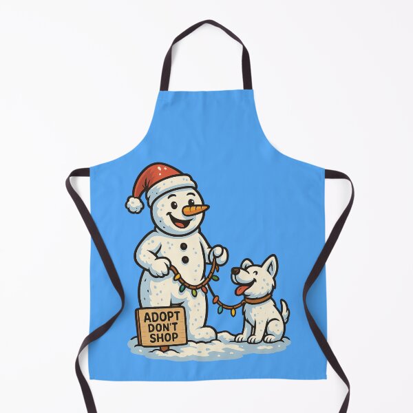 Item preview, Adopt Don’t Shop – Snowman and Snow-Dog designed and sold by HelpHaha.