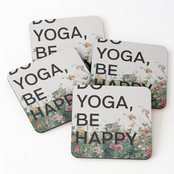 Item preview, Do Yoga, Be Happy designed and sold by Vivid Art Zone.