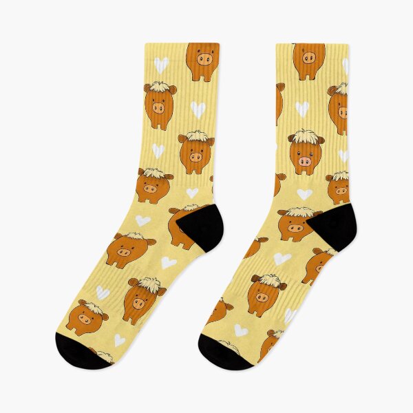 Item preview, Highland cow pastel yellow designed and sold by Highlandlass365.