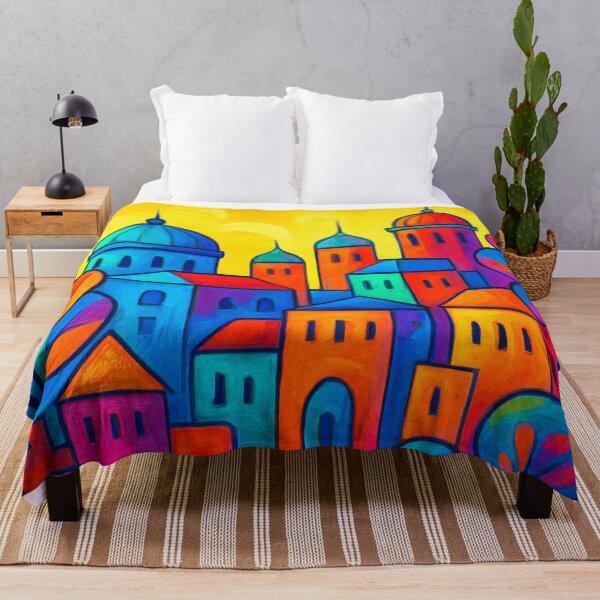 Item preview, A riot of color over domed city designed and sold by Sigtrix.