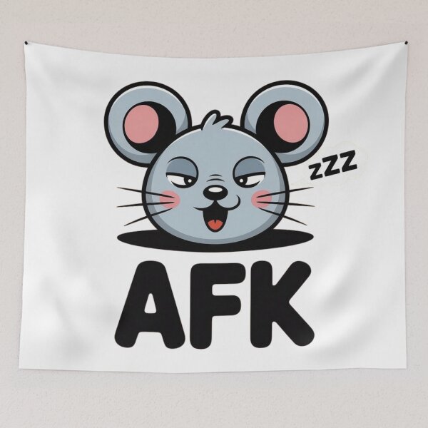 Item preview, Cute AFK Mouse - Funny Gamer & Tech Humor designed and sold by ShirtHatch.