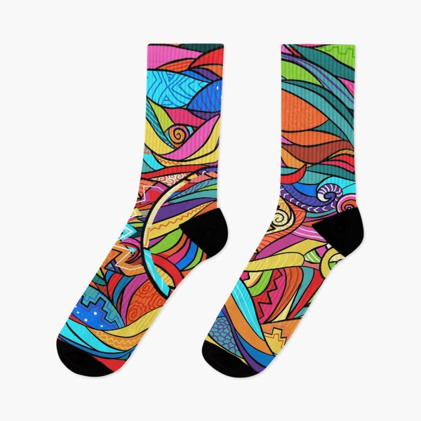 Item preview, Psychedelic Colorful Abstract Pattern designed and sold by Inspired~Souls.
