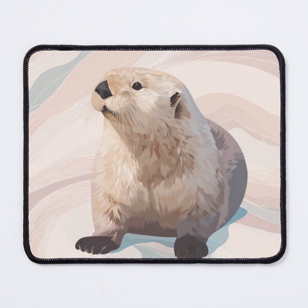 Item preview, Sea Otter Monterey – Realistic Ocean Wildlife Art designed and sold by Tommy's Arts.