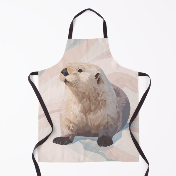 Item preview, Sea Otter Monterey – Realistic Ocean Wildlife Art designed and sold by Tommy's Arts.