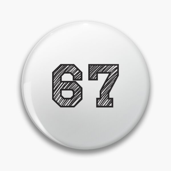 Item preview, Number 67 - Bold and Iconic Design designed and sold by LittleBrushes.