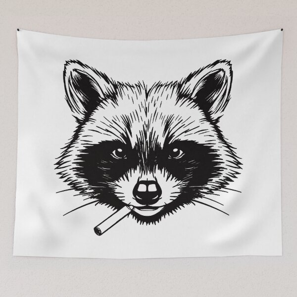 Item preview, Mapache fumador. designed and sold by EunsooLee.