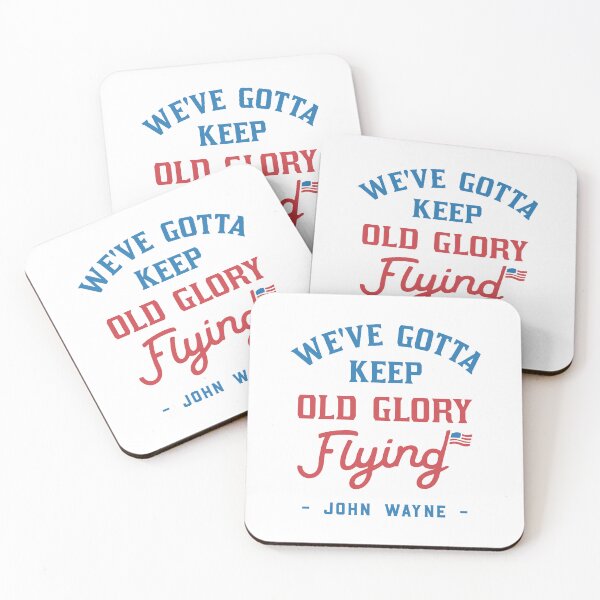 Item preview, John Wayne American Flag Patriot Quote  designed and sold by Shop-Cardinalch.