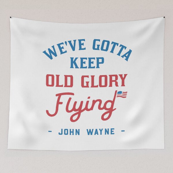 Item preview, John Wayne American Flag Patriot Quote  designed and sold by Shop-Cardinalch.