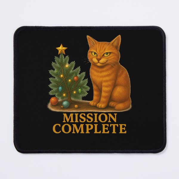 Item preview, Funny Christmas Cat Mission Complete designed and sold by Morna123.