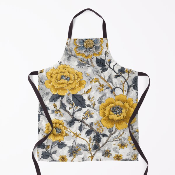 Item preview, Royal Delft Yellow Floral Composition Pattern designed and sold by GrinGalore.