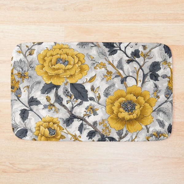 Item preview, Royal Delft Yellow Floral Composition Pattern designed and sold by GrinGalore.