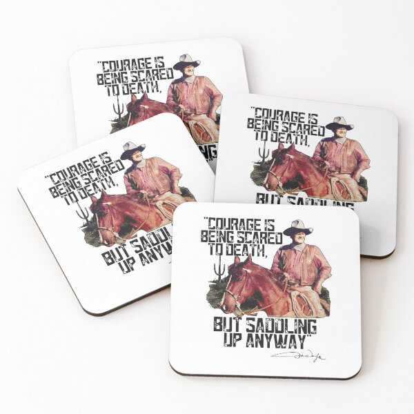 Item preview, John Wayne Courage Is Being Scared To Death designed and sold by Shop-Cardinalch.
