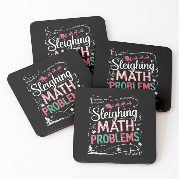 Item preview, Sleighing Math Problems Santa Math Teacher Christmas  designed and sold by HuValverdeArt.