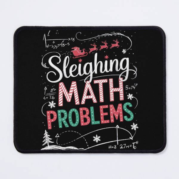 Item preview, Sleighing Math Problems Santa Math Teacher Christmas  designed and sold by HuValverdeArt.