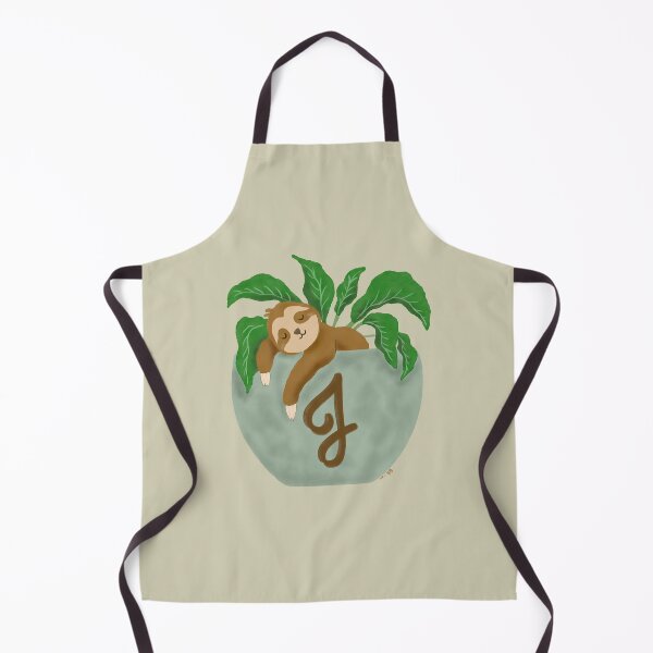 Item preview, Perezoso en macetero con la letra J designed and sold by SimplyMeganG.