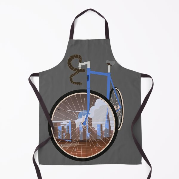 Item preview, San Francisco Cycling Art: Blue Road Bike City View designed and sold by SKETCHYANDGRAPHIC.