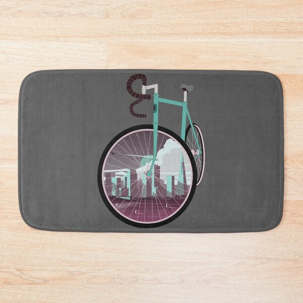 Item preview, San Francisco Cycling Art: Green Road Bike City View designed and sold by SKETCHYANDGRAPHIC.