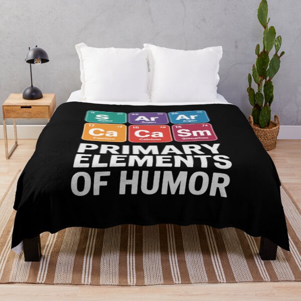 Item preview, Sarcasm Primary Elements Of Humor Periodic Table designed and sold by HuValverdeArt.