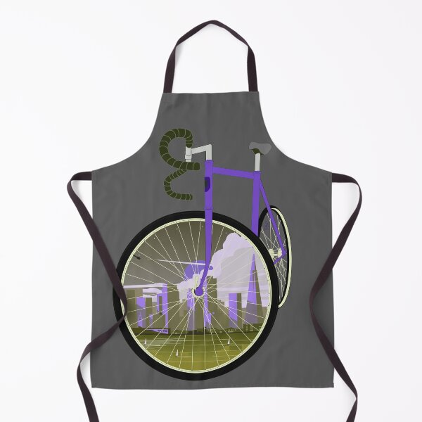 Item preview, San Francisco Cycling Art: Purple Road Bike City View designed and sold by SKETCHYANDGRAPHIC.