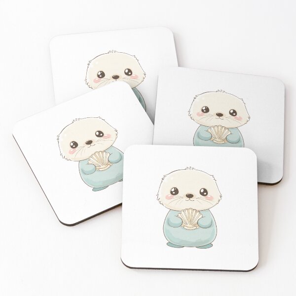 Item preview, Sea Otter Monterey - Kawaii Sea Otter  Adorable Monterey Ocean Friend designed and sold by Tommy's Arts.