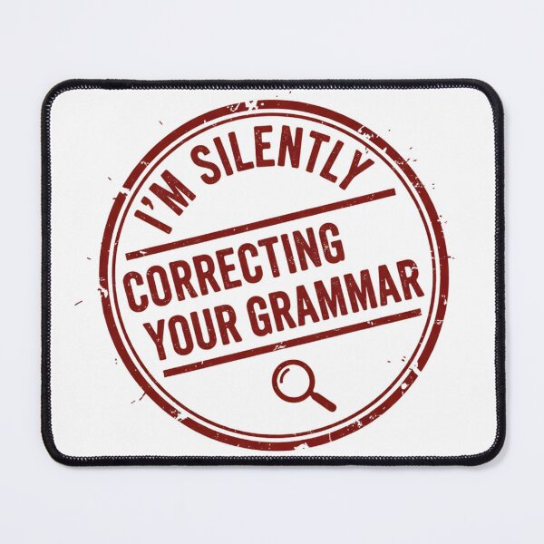 Item preview, Silently  Correcting Your  Grammar Stamp  Design designed and sold by MofazStyle.